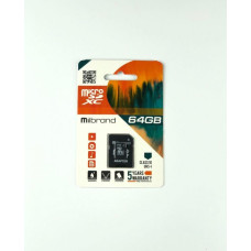 Mibrand 64 GB microSDXC Class 10 UHS-I + SD Adapter MICDXU1/64GB-A