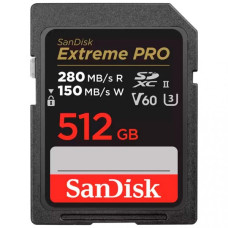 SanDisk 512 GB SDXC Extreme Pro UHS-II U3 V60 Class 10 (SDSDXEP-512G-GN4IN)