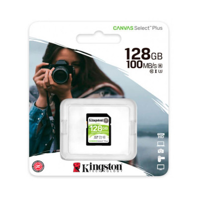 Kingston 128 GB SDXC Class 10 UHS-I U3 Canvas Select Plus SDS2/128GB