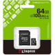 Kingston 64 GB microSDXC Canvas Select Plus Gen3 A1 + SD-Adapter SDCS3/64GB