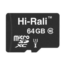 Hi-Rali 64 GB microSDXC class 10 UHS-I (U3) HI-64GBSDU3CL10-00