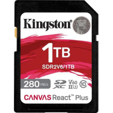 Kingston 1TB SDXC Class 10 UHS-II U3 Canvas React Plus (SDR2V6/1TB)