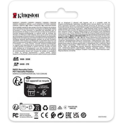 Kingston 1TB SDXC Class 10 UHS-II U3 Canvas React Plus (SDR2V6/1TB)