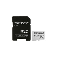Transcend 512 GB microSDXC Clase 10 UHS-I (U3) + SD-adapter TS512GUSD300S-A