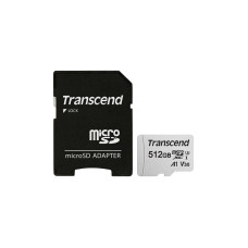 Transcend 512 GB microSDXC Clase 10 UHS-I (U3) + SD-adapter TS512GUSD300S-A