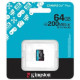 Kingston 64 GB microSDXC Canvas Go! Plus UHS-I U3 V30 A2 Class 10 (SDCG4/64GBSP)