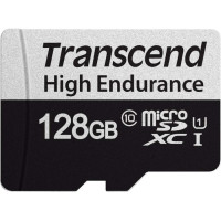 Transcend 128 GB microSDXC UHS-I 350V High Endurance + SD Adapter TS128GUSD350V