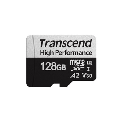 Transcend 128 GB microSDXC Class 10 UHS-I U3 330S + SD Adapter TS128GUSD330S