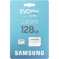Samsung 128 GB microSDXC Class 10 UHS-I U3 V30 A2 EVO Plus + SD Adapter (MB-MC128SA)