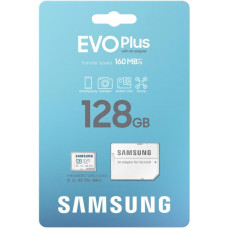 Samsung 128 GB microSDXC Class 10 UHS-I U3 V30 A2 EVO Plus + SD Adapter (MB-MC128SA)
