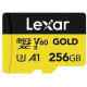 Lexar 256 GB microSDXC Professional Gold UHS-II U3 V60 A1 Class 10 (LMSGOLD256G-BNNNG)
