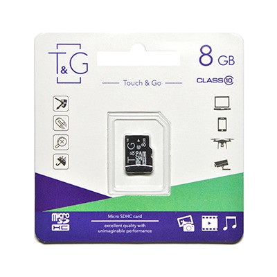 T&G 8 GB microSDHC Class 10 TG-8GBSDCL10-00