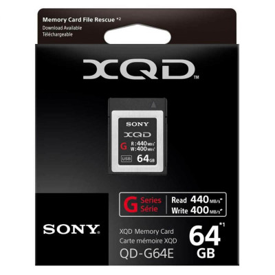 Sony 64 GB XQD G Series PCI Express 3.0 (QDG64F)