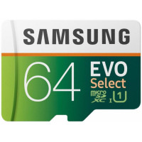 Samsung 64 GB microSDXC UHS-I U1 EVO Select + SD Adapter MB-ME64HA