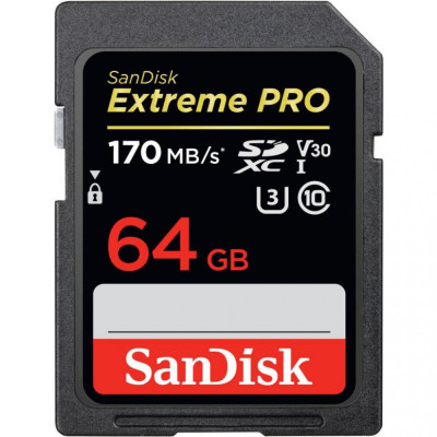 SanDisk 64 GB SDXC UHS-I U3 Extreme Pro SDSDXXY-064G-GN4IN