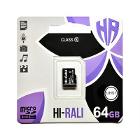 Hi-Rali 64 GB microSDXC class 10 HI-64GBSDCXCL10-00