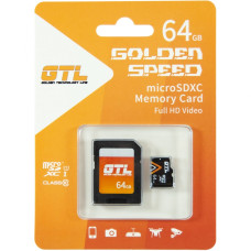 GTL 64 GB microSDXC UHS-I U1 + SD adapter (GTL-64-Micro)