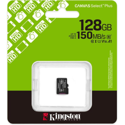 Kingston 128 GB micSDXC Canvas Select Plus Gen3 SDCS3/128GBSP