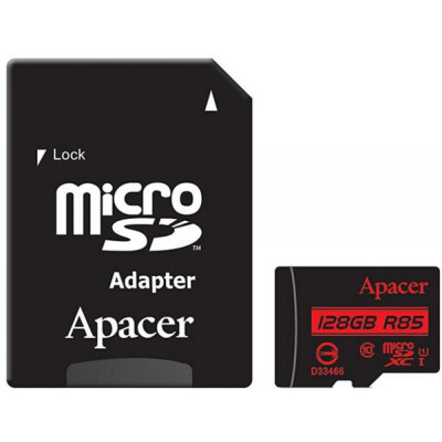 Apacer 128 GB microSDXC Class 10 UHS-I R85 AP128GMCSX10U5-R