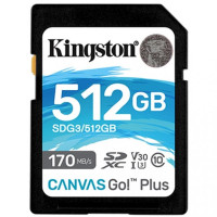 Kingston 512 GB SDXC Class 10 UHS-I U3 Canvas Go Plus SDG3/512GB