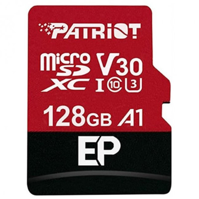 PATRIOT 128 GB microSDXC UHS-I U3 V30 A1 EP + SD adapter PEF128GEP31MCX