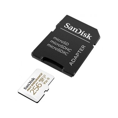 SanDisk 256 GB microSDXC Max Endurance UHS-I U3 V30 + SD adapter SDSQQVR-256G-GN6IA