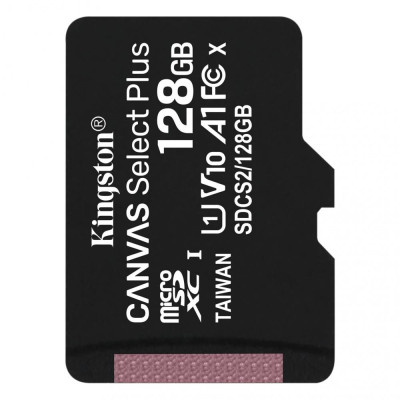 Kingston 128 GB microSDXC Class 10 UHS-I Canvas Select Plus SDCS2/128GBSP