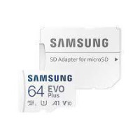 Samsung 64 GB microSDXC Class 10 UHS-I U3 V30 A2 EVO Plus + SD Adapter (MB-MC64SA)