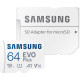 Samsung 64 GB microSDXC Class 10 UHS-I U3 V30 A2 EVO Plus + SD Adapter (MB-MC64SA)