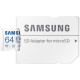 Samsung 64 GB microSDXC Class 10 UHS-I U3 V30 A2 EVO Plus + SD Adapter (MB-MC64SA)