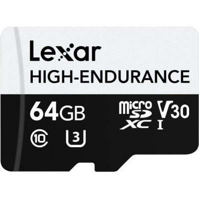 Lexar 64 GB microSDXC High-Endurance (LMSHGED064G-BCNNG)