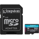 Kingston 64 GB microSDXC Canvas Go! Plus UHS-I U3 V30 A2 Class 10 + SD-adapter (SDCG4/64GB)