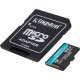 Kingston 64 GB microSDXC Canvas Go! Plus UHS-I U3 V30 A2 Class 10 + SD-adapter (SDCG4/64GB)