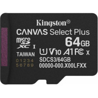 Kingston 64 GB microSDXC Canvas Select Plus Gen3 100R SDCS3/64GBSP