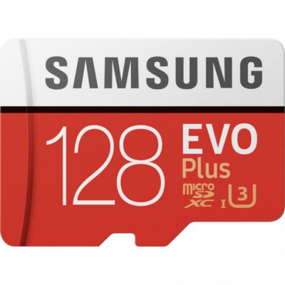 Samsung 128 GB microSDXC Class 10 UHS-I U3 EVO Plus 2020 + SD Adapter MB-MC128HA