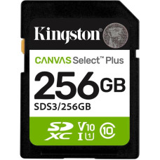 Kingston 256 GB SDXC Canvas Select Plus Gen3 SDS3/256GB