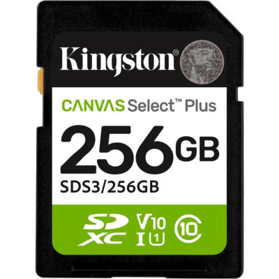 Kingston 256 GB SDXC Canvas Select Plus Gen3 SDS3/256GB