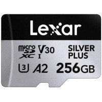 Lexar 256 GB microSDXC Professional Silver Plus UHS-I U3 V30 A2 Class 10 (LMSSIPL256G-BNANG)