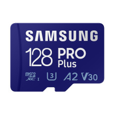 Samsung 128 GB microSDXC UHS-I U3 V30 A2 PRO Plus + Reader MB-MD128KB