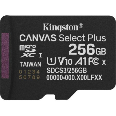 Kingston 256 GB microSDXC Canvas Select Plus Gen3 SDCS3/256GBSP