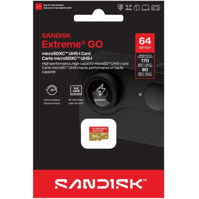 SanDisk 64 GB microSDXC Extreme Go (SDSQXGN-064G-GN6MN)