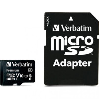 Verbatim 32 GB microSDHC UHS-I (U1) V10 Premium + SD Adapter (44083)