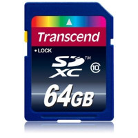 Transcend 64 GB SDXC class 10 TS64GSDXC10
