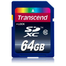 Transcend 64 GB SDXC class 10 TS64GSDXC10
