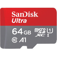 SanDisk 64 GB microSDXC UHS-I U1 A1 Class 10 Ultra (SDSQUAB-064G-GN6IA)