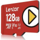 Lexar 128 GB microSDXC Play UHS-I U3 V30 A2 Class 10 (LMSPLAY128G-BNSNG)
