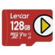 Lexar 128 GB microSDXC Play UHS-I U3 V30 A2 Class 10 (LMSPLAY128G-BNSNG)