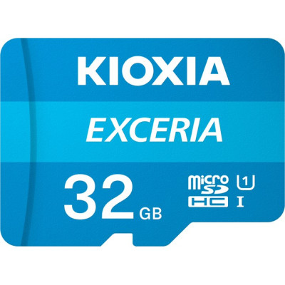 Kioxia 32 GB microSDHC Class 10 UHS-I + SD Adapter LMEX1L032GG2