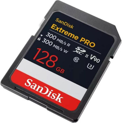 SanDisk 128 GB SDXC Extreme Pro UHS-II U3 V90 Class 10 (SDSDXDM-128G-GN4IN)