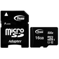 TEAM 16 GB microSDHC UHS-I + SD Adapter TUSDH16GCL10U03
